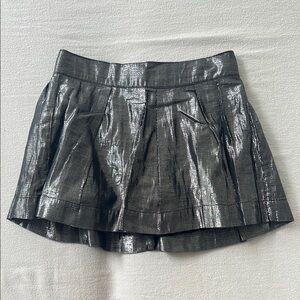 GAP Girls’ Metallic Silver Mini Skirt